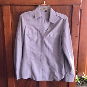 Express Portofino blouse in gorgeous grey